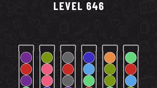 Ball Sort Puzzle Level 646 #ballsortpuzzle #ballsortpuzzlegameplay #puzzlegame #mobilegames