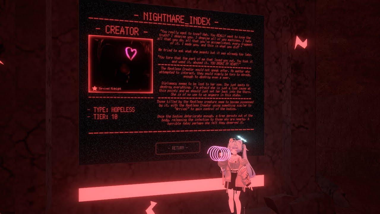 【Terrors of Nowhere】[Midnight] Restless Creator Survived 3/19 Survived (TBH)