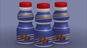 Adobe Illustrator 3D Tutorial - how to design a 3D beverage container with graphics step-by-step