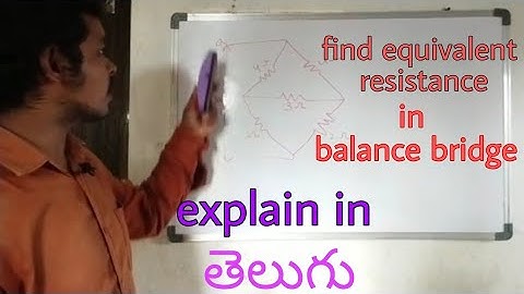 find equivalent resistance in bridge circuit (circuit@rskelectricalintelugu760 )