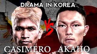 CASIMERO VS. AKAHO (FULL FIGHT) DRAMA IN KOREA!