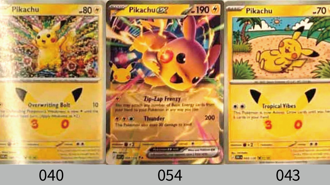Pokémon TCG] All 30 Pikachu Types + More! Overseas Leak Roundup