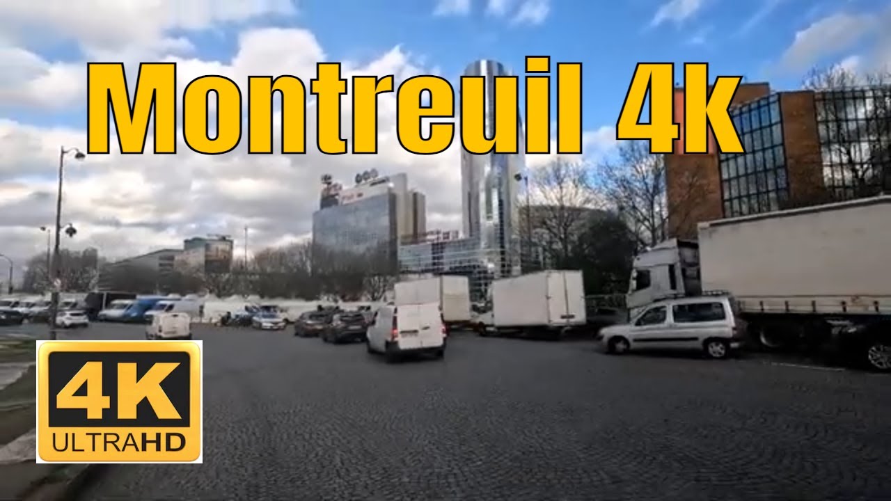 Montreuil 4k - Driving- French region