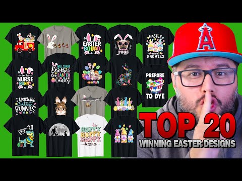 20 Best T-Shirt Print On Demand Niches for Easter 🐰 (Free Giveaway)