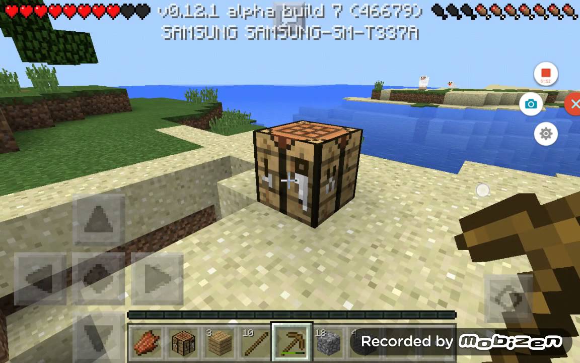 Minecraft pe 0.12.1 build 7!!! survival island EP2 - YouTube