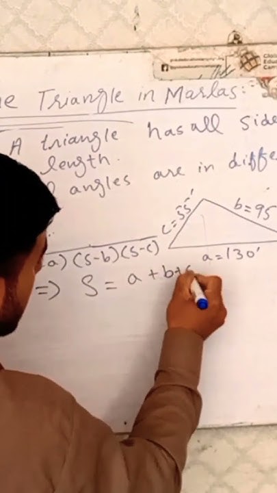 How to Calculate Area of a Scalene Triangle in Marlas, @JavedKhan14322 ...