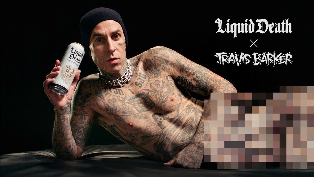 Travis Barker Goes Nude For Liquid Deaths Enema Of The State