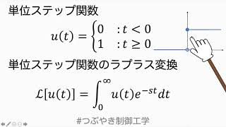 単位ステップ関数のラプラス変換 つぶやき制御工学 Youtube