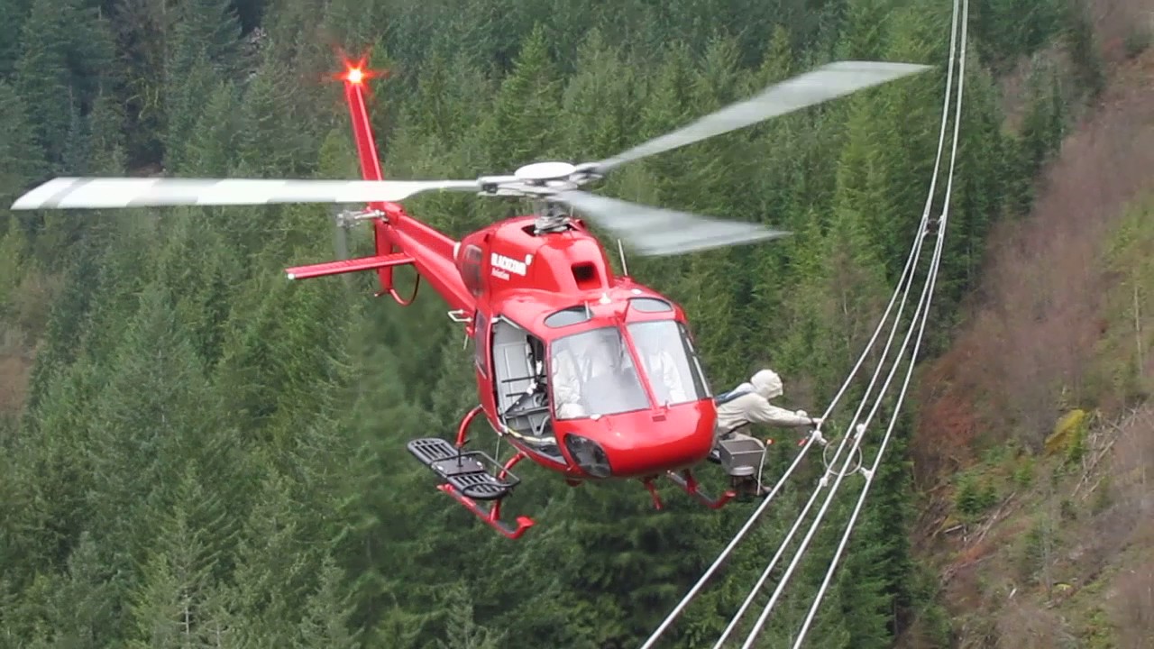 Platform Powerline Work with Helicopters YouTube