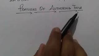 FEATURES OF AUTHORING TOOLS