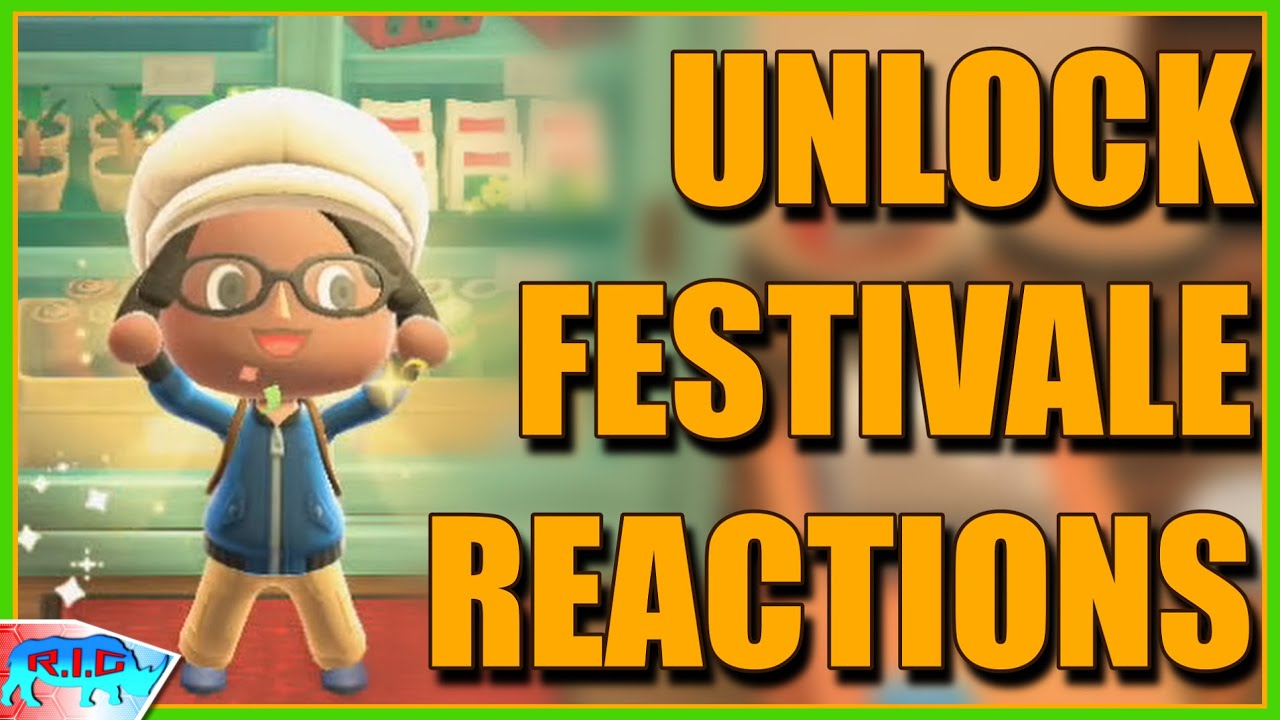 How to Get the Festivale Reactions in Animal Crossing New Horizons