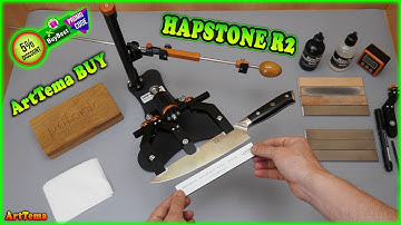 HAPSTONE R2 - professional kitchen knife sharpening + paper trick