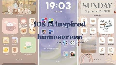 iOS 14 inspired homescreen on android phone tutorial ✨