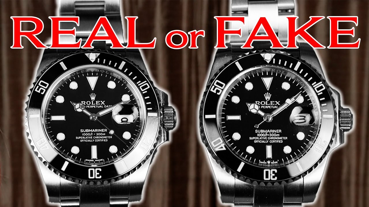 REAL vs. FAKE Rolex Submariner - YouTube
