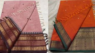 New Arrival Kanchi Cotton Sarees 100 Counts Saree Length 6.20 Meter