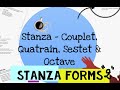 Series about Poetry Analysis; Lesson 3  Stanza Forms Part 2: from Quatrain to Octave. 1st year