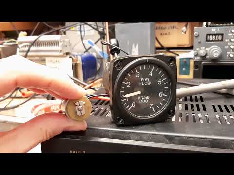 AC selsyn synchro transmitter and fuel flow indicator