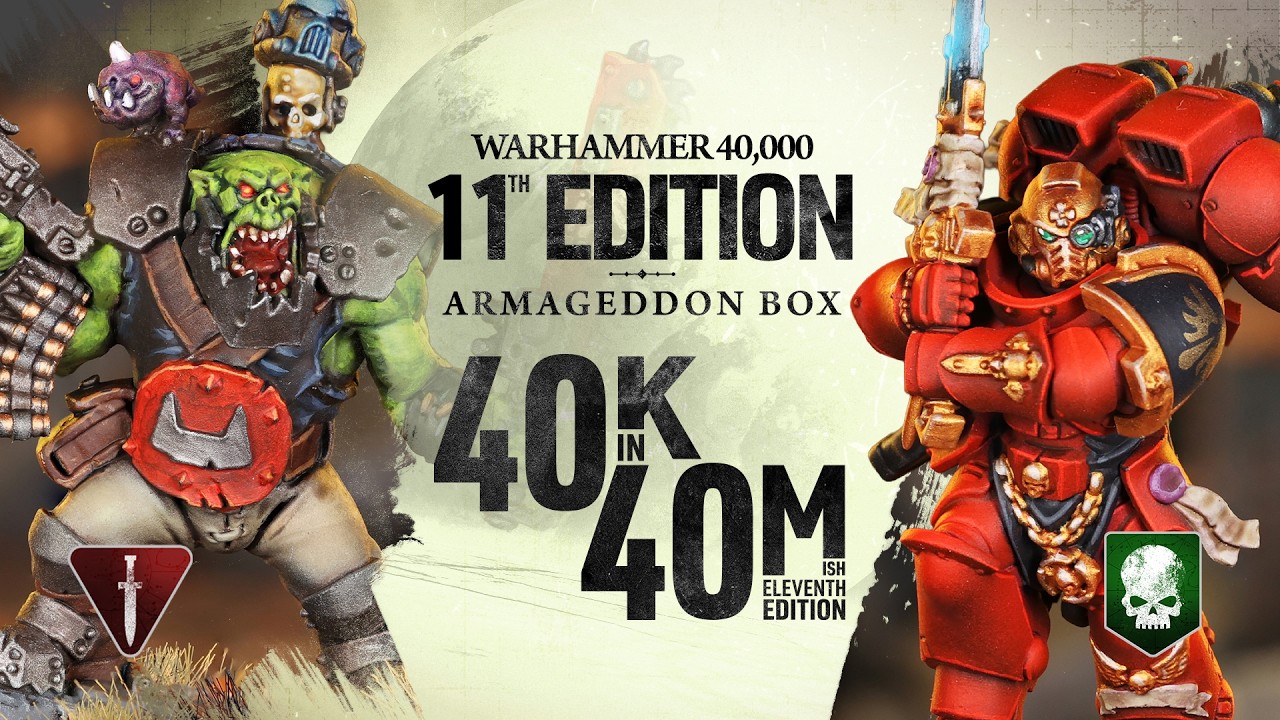 NEW Warhammer 40,000! Armageddon Orks vs Space Marines. - YouTube