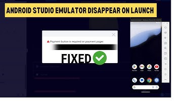 Android Emulator disappears on Launch and only visible on task bar-fixed