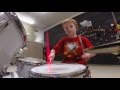 Iron Man 10 year old drumming. Starts at 3:35