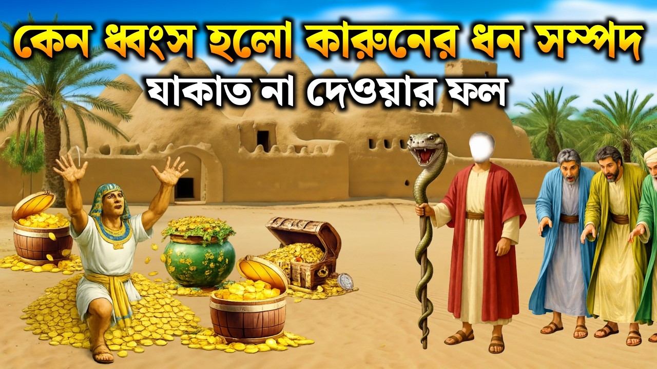 কেন ধ্বংস হলো কারুনের ধন সম্পদ | কারুন ও মুসা নবীর কাহিনী | ইসলামিক কাহিনী | Anbiya Chronicles