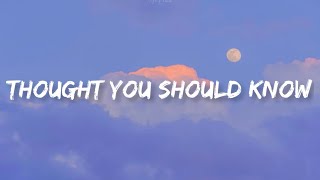 Morgan Wallen - Thought You Should Know | Lyrics