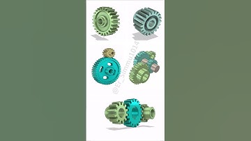 Spur Gears📌#spurgear #gears #gearsystem #automotive #automobile #geardesign #mechanic @Er_Simmu1014