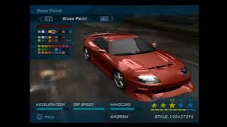 [PS2] Need for Speed Underground - Toyota Supra (The Fast And The Furious)