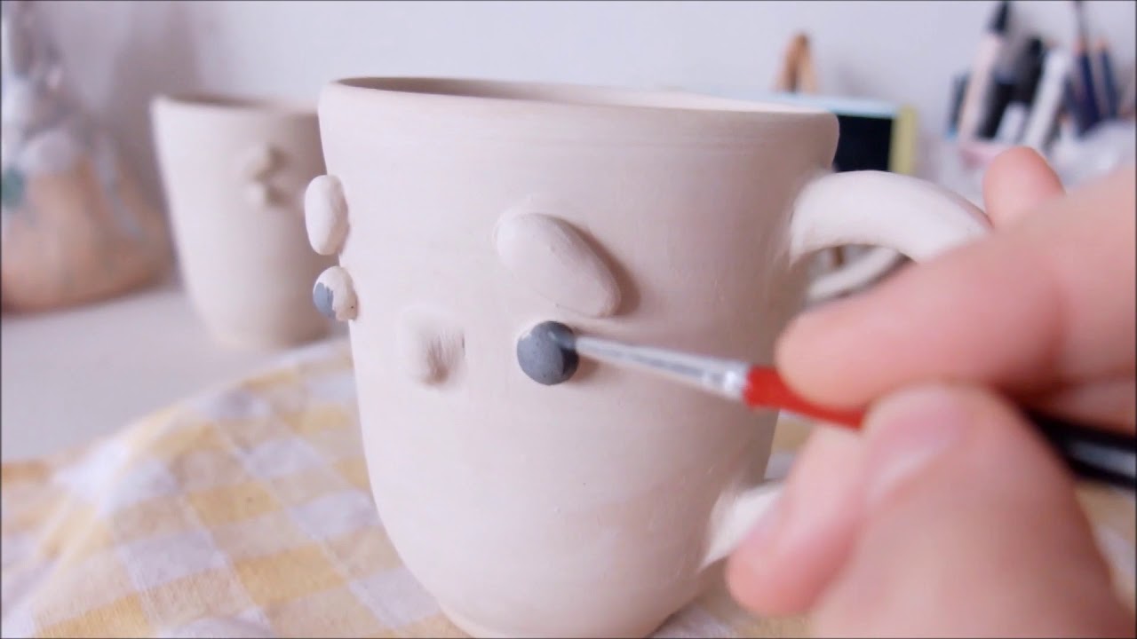 Making cute ceramics) YouTube