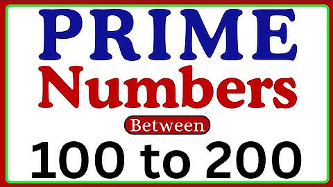 Prime Numbers Between 100 to 200/Prime Numbers 100 to 200/100 to 200 prime Numbers #1to200prime