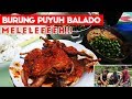 Burung Puyuh Balado + Oseng Kangkung + Lalapan !!