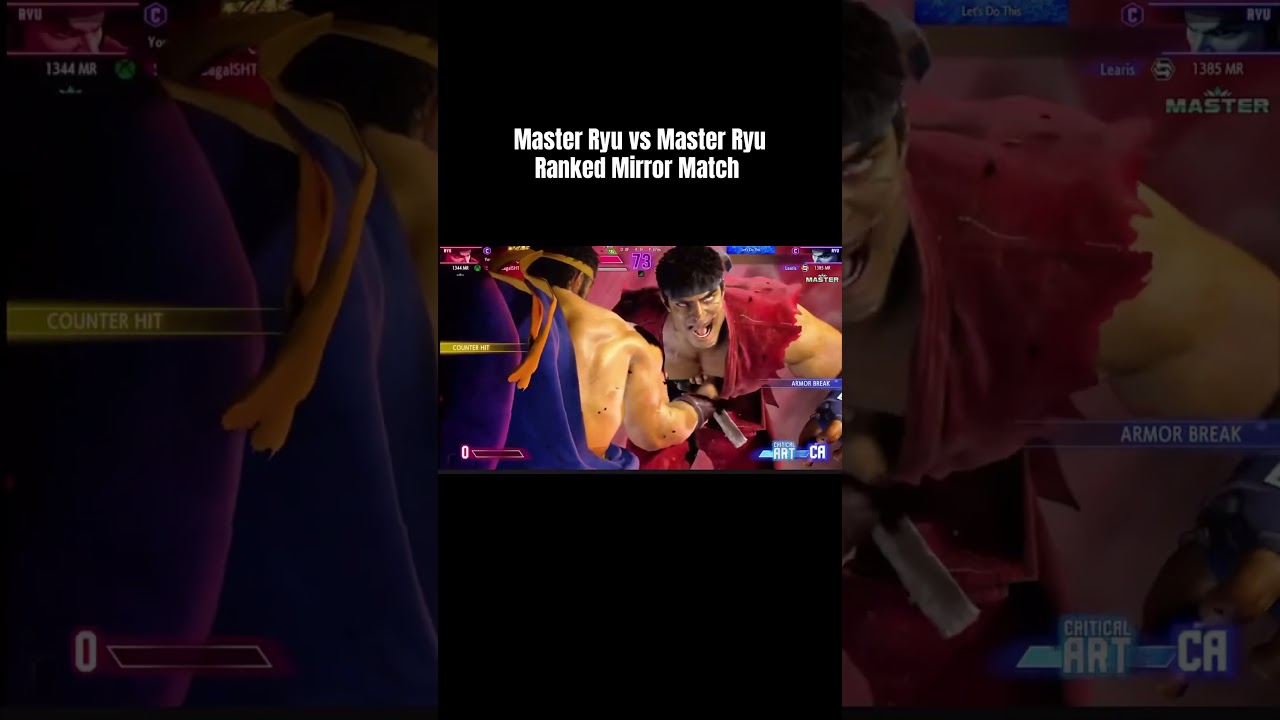 Street Fighter6 Ryu vs Ryu Master vs Master Ranked Mirror Match 