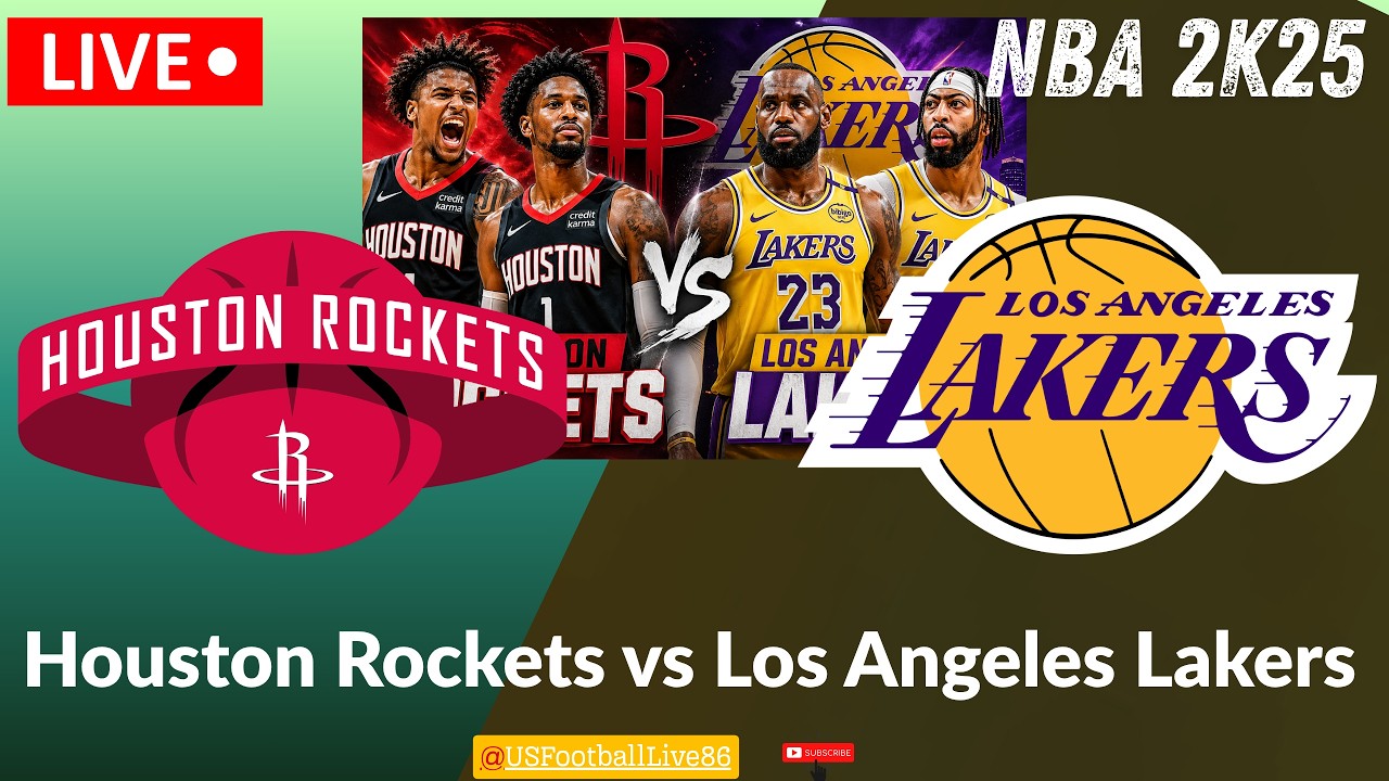 NBA 2026 LIVE 🔴|Houston Rockets vs Los Angeles Lakers | Basketball Live ...