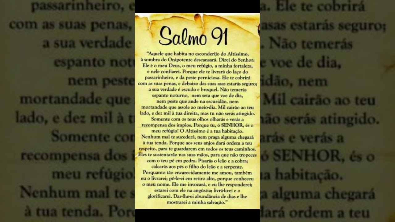 GLORIA 👑🍯 BRICE on X: Poderoso Salmo 91