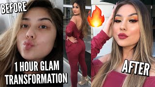 1 HOUR GLAM TRANSFORMATION ♡ GET READY WITH ME!