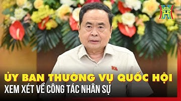 Ủy ban Thường vụ Quốc hội xem xét về công tác nhân sự | Tin tức