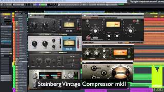 Comparison of 1176 compressor plug-ins on drums