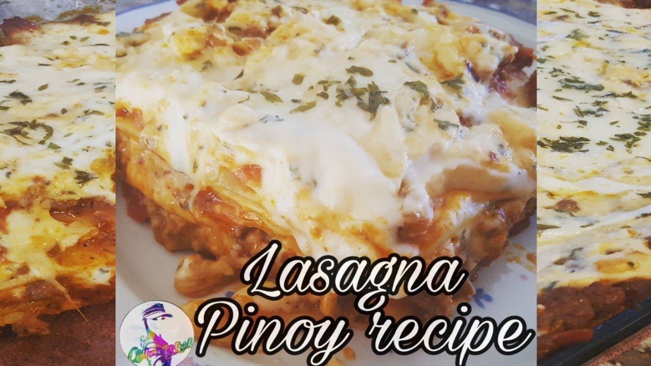 How to make a homemade baked Lasagna Tagalog Easy Steps Pinoy