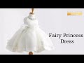 How to make a fairy dress for a baby girl  white fairy princess dress  baptism  christening dress