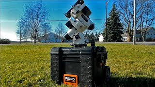Astro-Physics Mach2 mount in a Ridgid 22 inch Tool Box for Storage and Protection