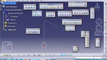 FEA, Bent Rod, Beam Elements, Catia v5, Chap7 Nader G Zamani