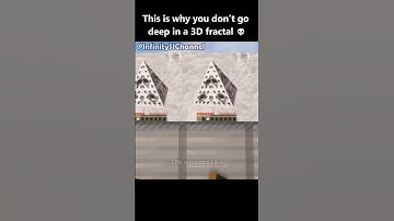 This is why you don’t go deep in a 3D fractal 💀 | Minecraft Map Animation