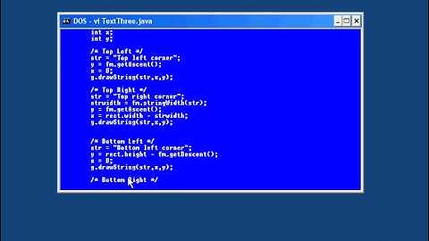 Lesson4 Positioning Text Version pt  3 | Introduction to the Java Programming Language