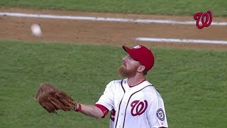 ATL@WSH: Stammen gets J. Upton to retire the side