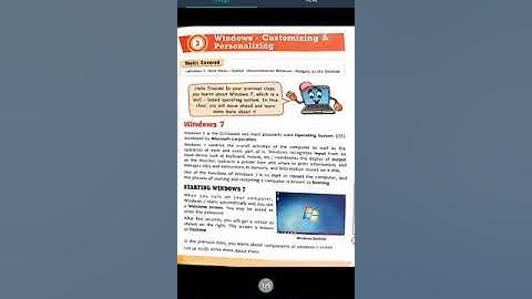 Class 4 subject-computer ch-3 windows-customizing & personalizing date 7-7-2021