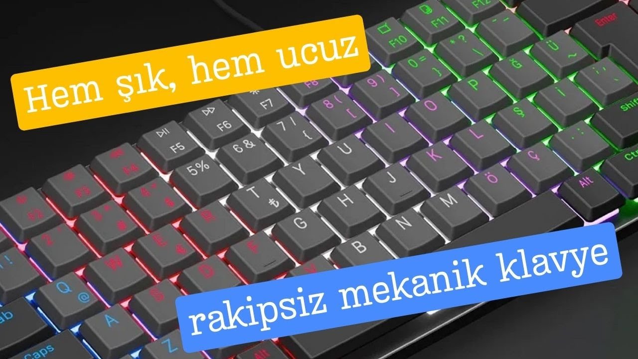 Rampage Low Profile RED SWITCH Q Rainbow Mekanik Gaming Oyuncu Klavye inceleme