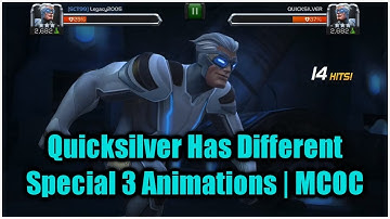 Quicksilver has Multiple Special 3 Animations | Marvel Contest of Champions