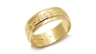 Technibond DiamondCut Inlay Band Ring