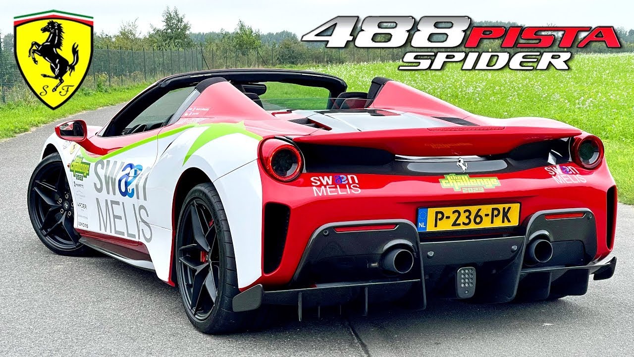 720HP FERRARI 488 PISTA SPIDER | 339KM/H REVIEW on AUTOBAHN - YouTube