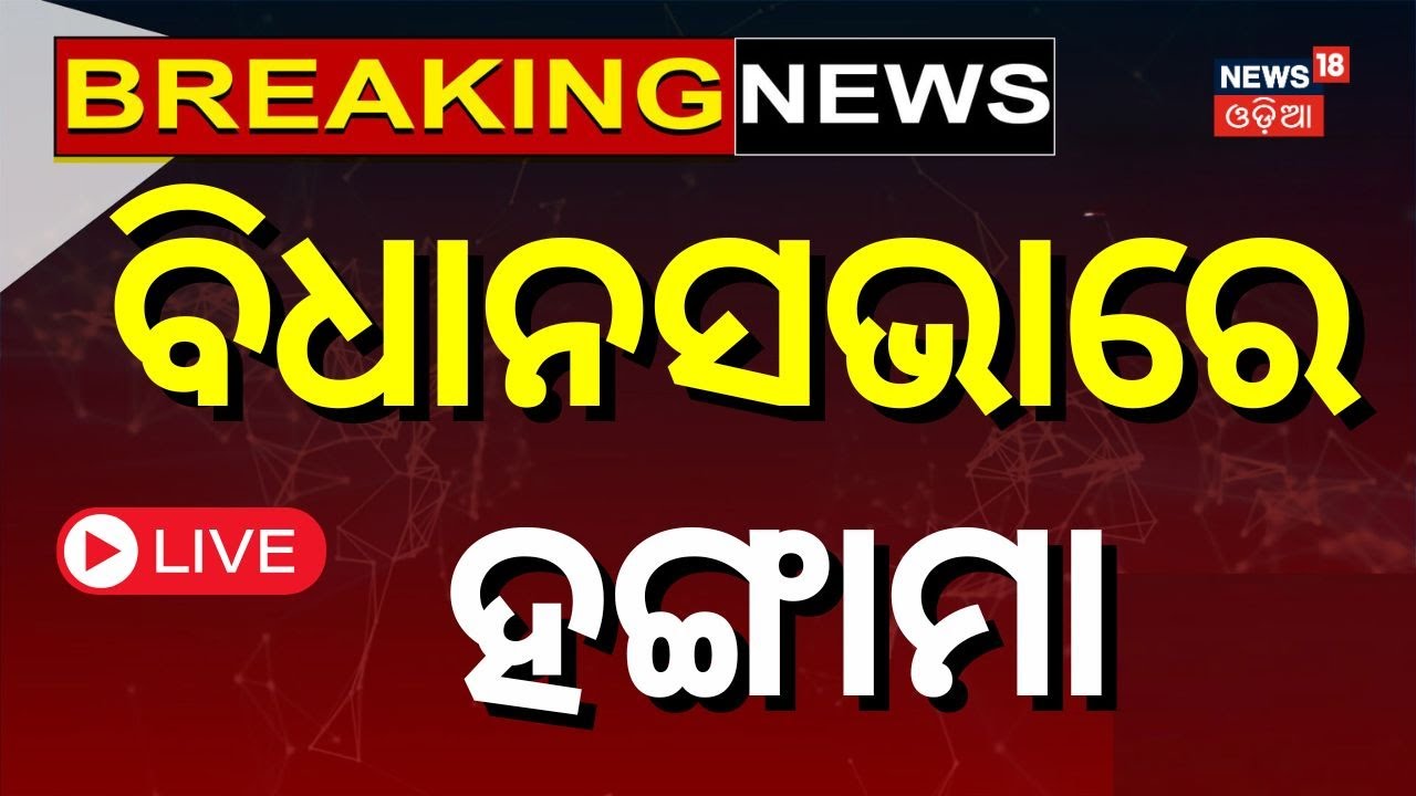 Breaking News : Live  ବିଧାନସଭାରେ ହଙ୍ଗାମା | Naveen patnaik | Mohan Majhi